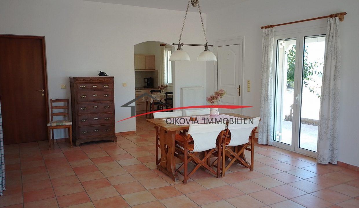 Ground floor living room & kitchen view