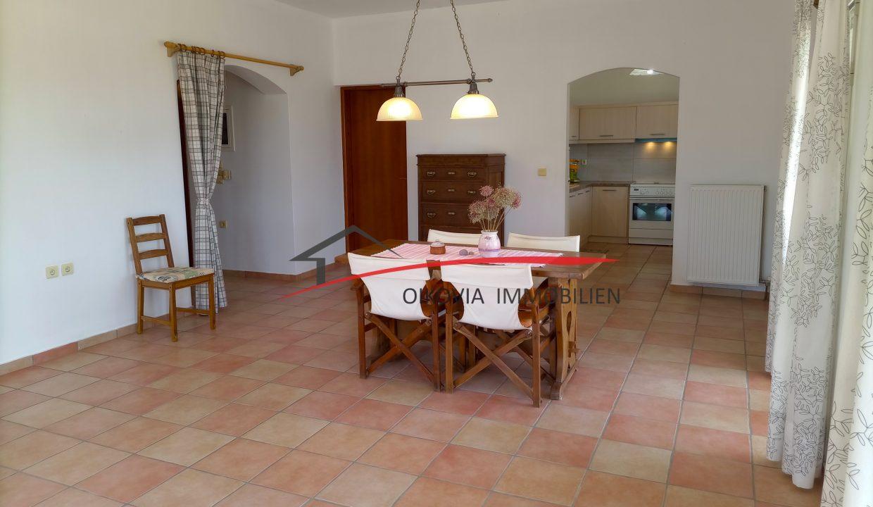 Groundfloor livingroom-kitchen view