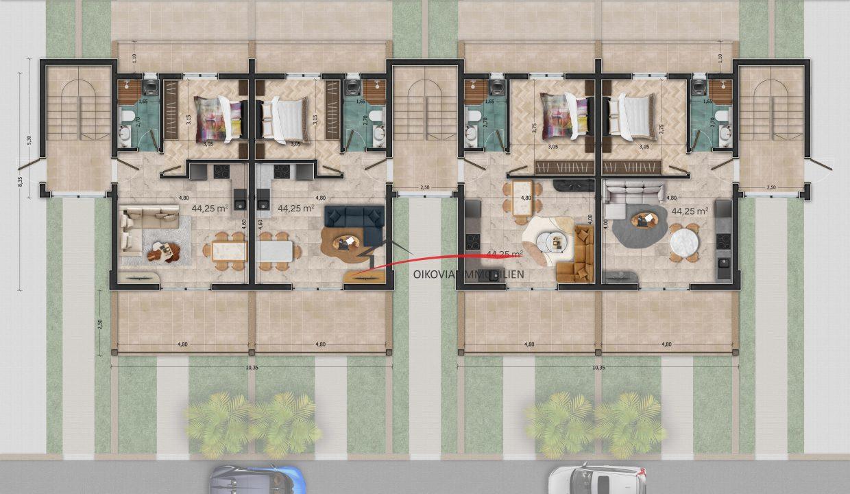 4. B2 - B13  ONE BEDROOM APARTMENTS FLOOR PLAN_page-0001